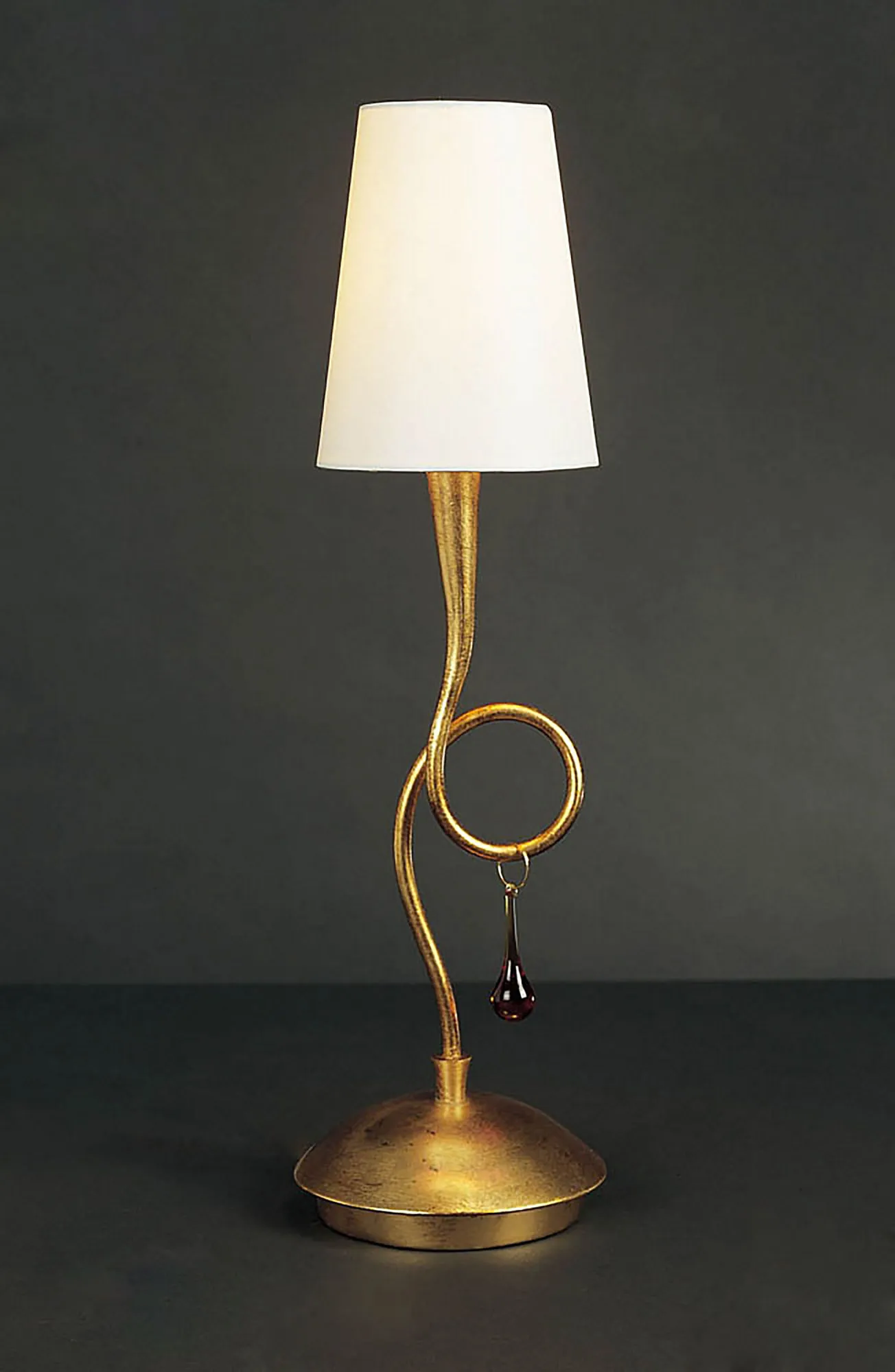 Paola Gold Table Lamps Mantra Shaded Table Lamps